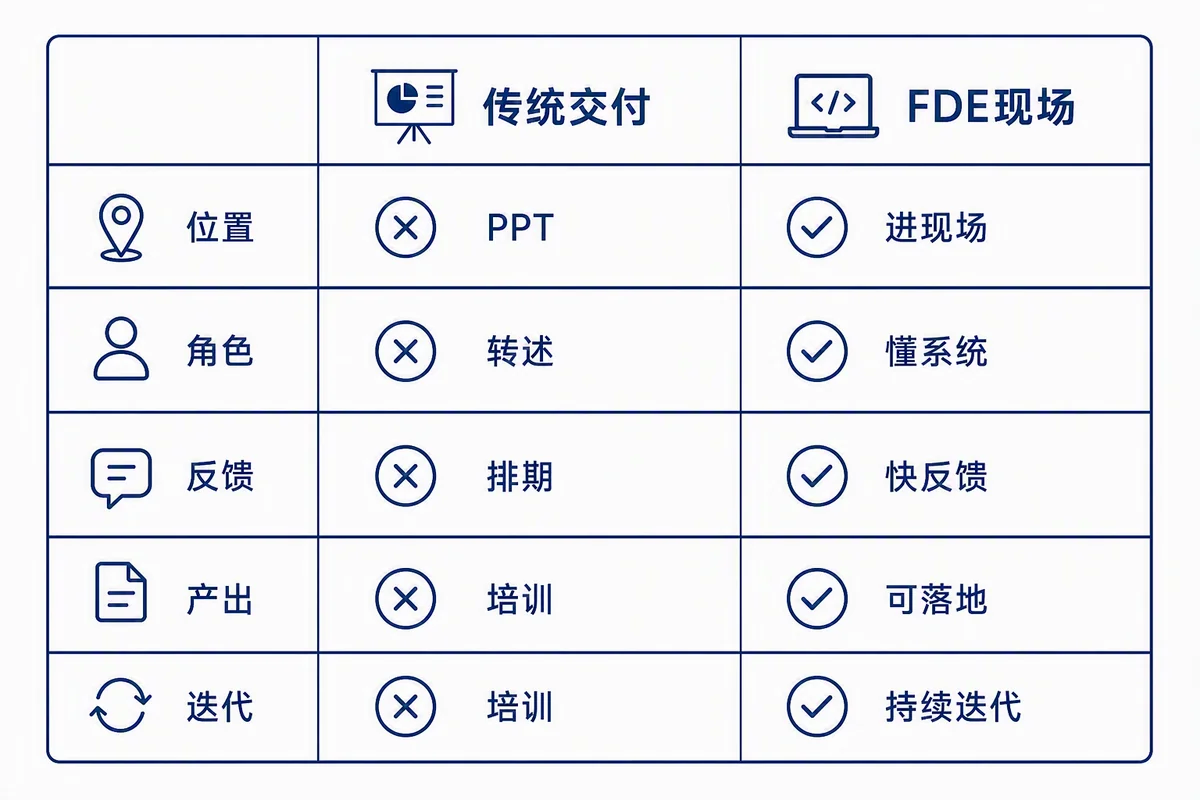 FDE与传统交付差异对比